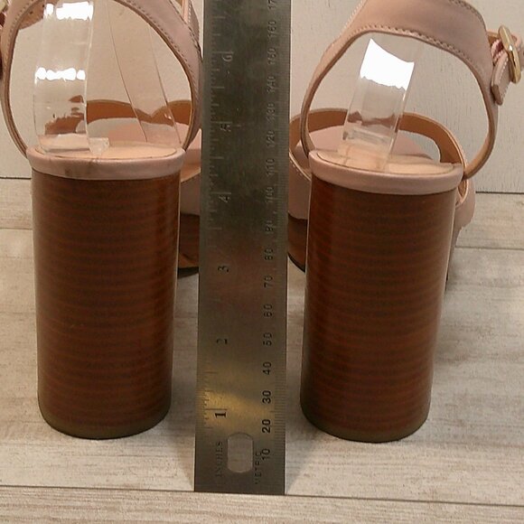 Kate Spade Delight Baby Pink Strappy 4.5' Chunky heels Size 7.5 B - Picture 10 of 10